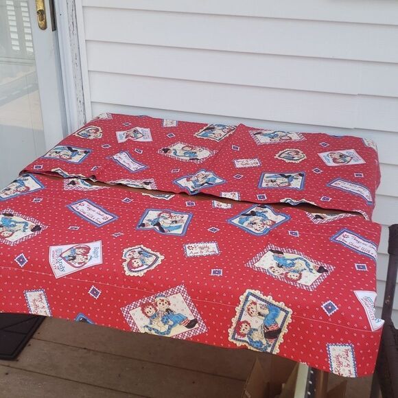 Adorable Vintage Handmade Raggedy Ann & Andy Valance Curtains - Picture 3 of 6